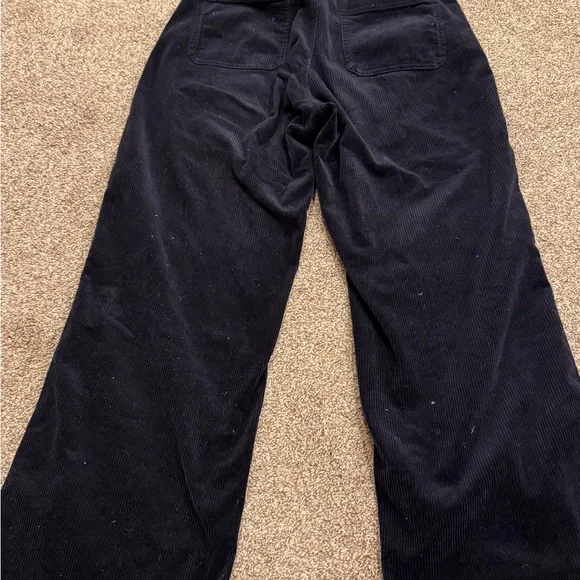 Uniqlo navy corduroy Wide Leg Pants - Picture 4 of 5